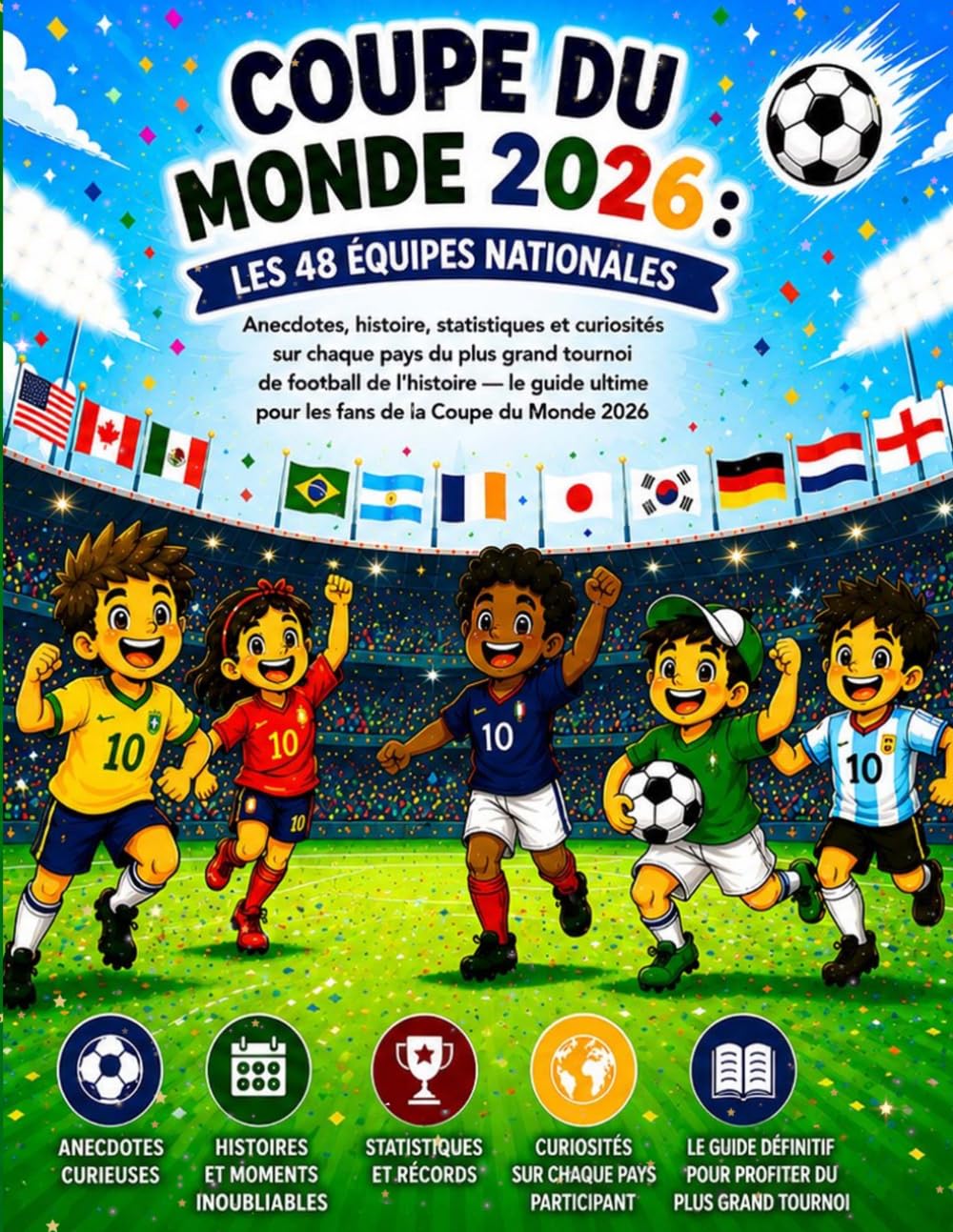Coupe du Monde 2026 : Les 48 Équipes Nationales: Anecdotes, histoire, statistiques et curiosités sur chaque pays du plus grand tournoi de football de ... pour les fans de la Coupe du Monde 2026