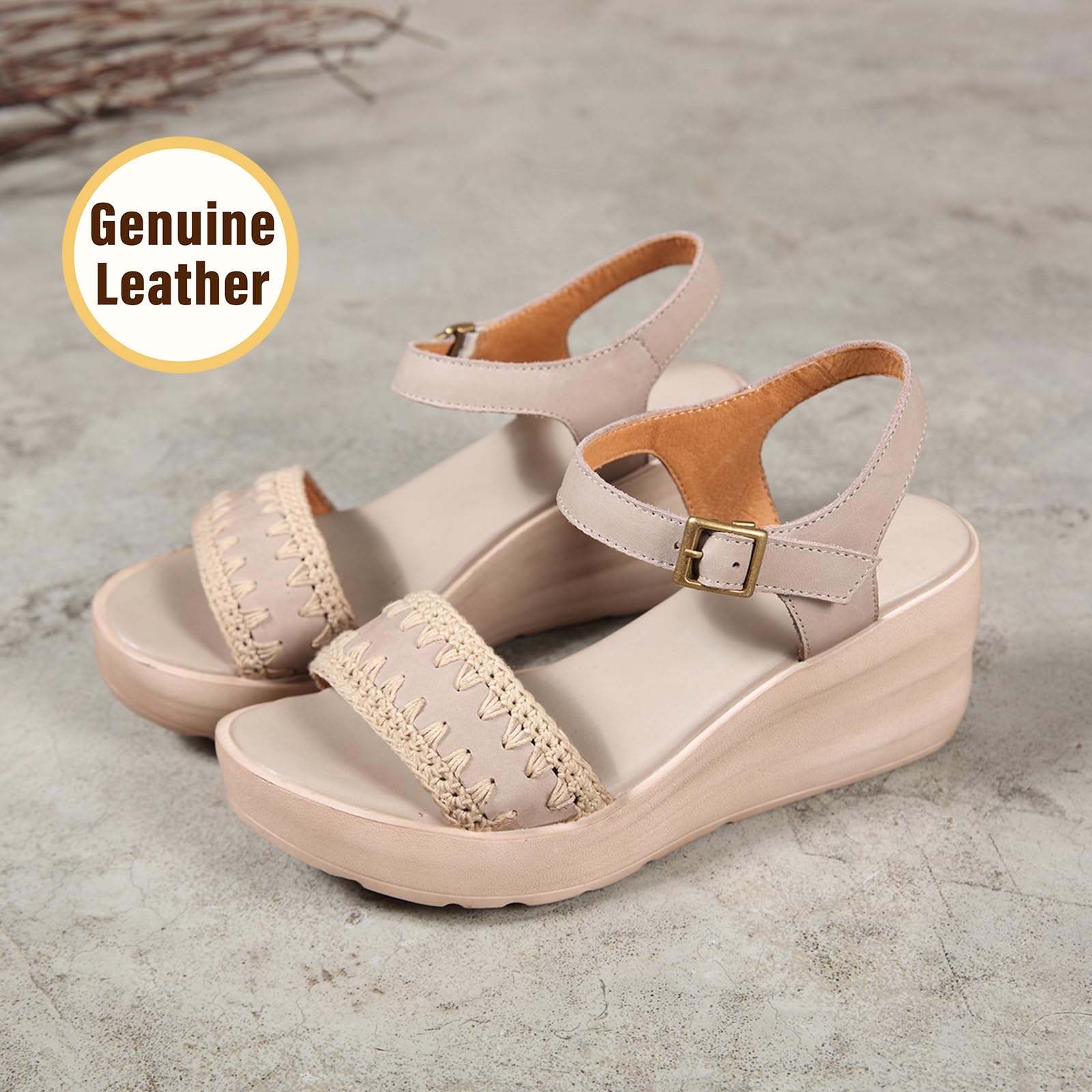 Sandali Estate Donna Zeppa Platform Punta Aperta | outfit vacanza, passeggiate campagna, attività giardino, abbigliamento vacanze, uso weekend