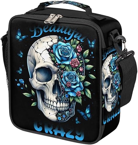 Miniatura 20 de Lonchera con diseño de unicornio y galaxia arcoíris para niños y niñas, bolsa de almuerzo aislada con correa ajustable para el hombro, reutilizable,