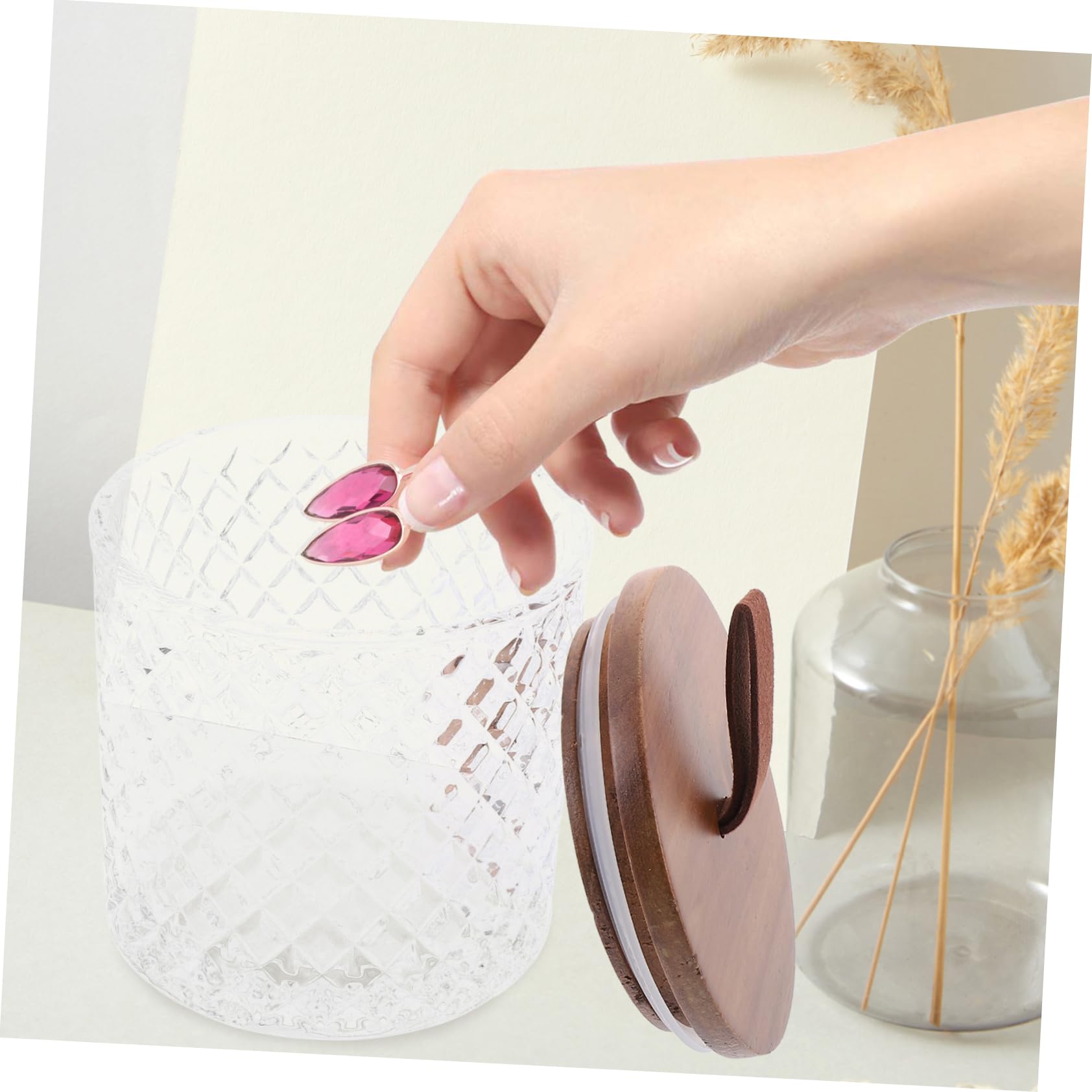 TOPBATHY Vaso di Vetro con Coperchio Barattolo in Vetro per Conservazione Contenitore per Alimenti con Chiusura Ermetica