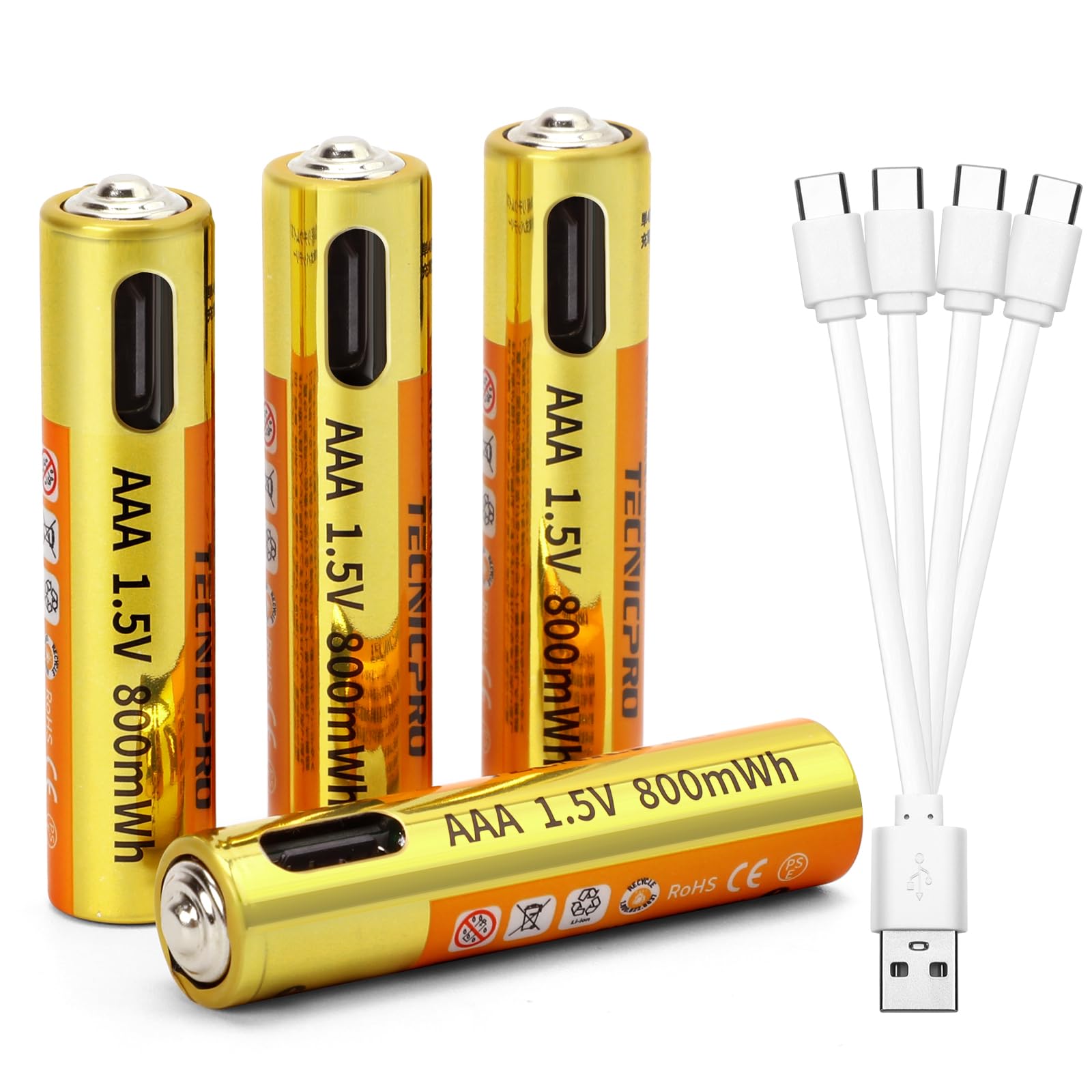 Amazon | 充電式 電池 単4形 単四 乾電池 充電池 1.5V 高容量