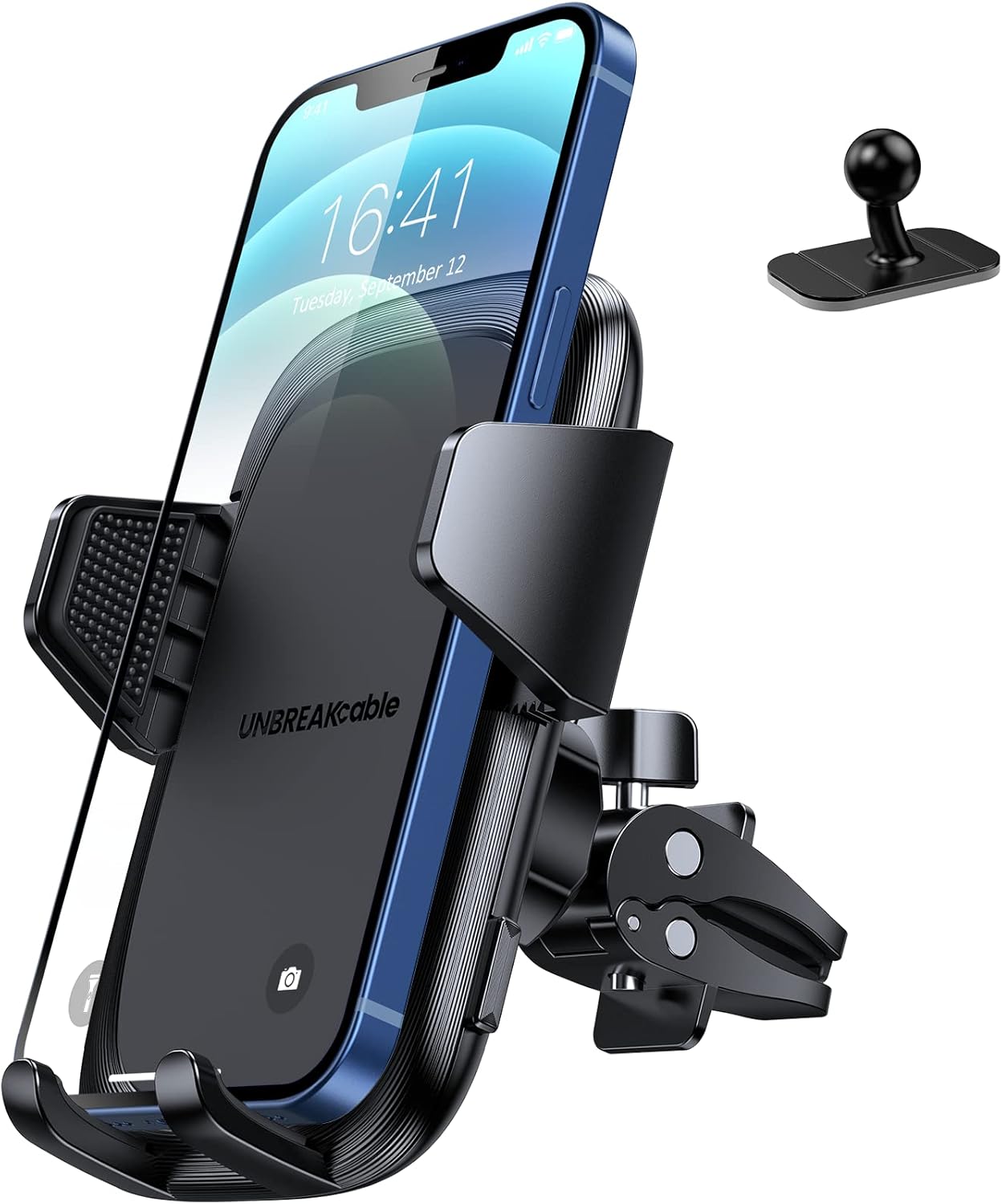 Support Téléphone Voiture Grille D'aération - 360° Réglable, Compatible Smartphones - Modèle X06 S6 - 7