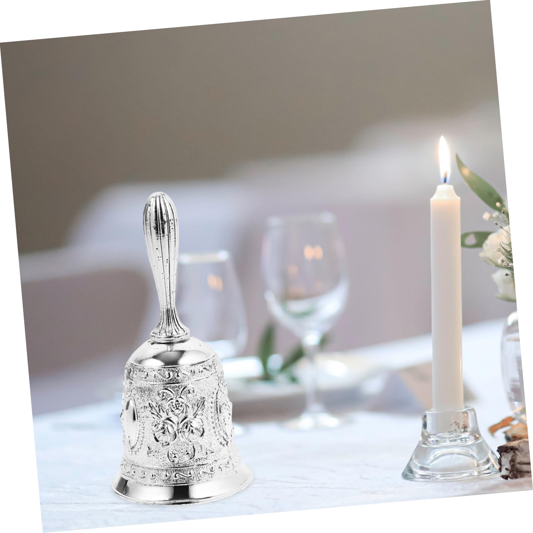 ARTIBETTER 4 Piezas Campana de Mano de Metal Campana de Servicio Clases y Recepciones