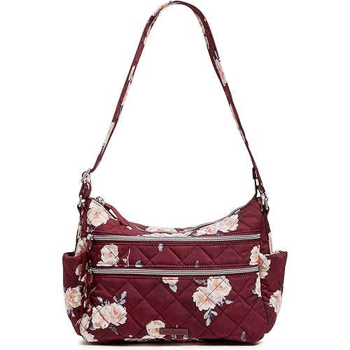 Vera Bradley Women's Performance Twill Triple Zip Shoulder Satchel Purse