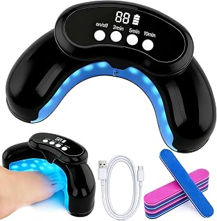 Nail Fungus Laser Treatment LED Light Device-Nail Fungus Treatment,Solution for Damaged Discolored Thick Toenails & Fingernails - Black