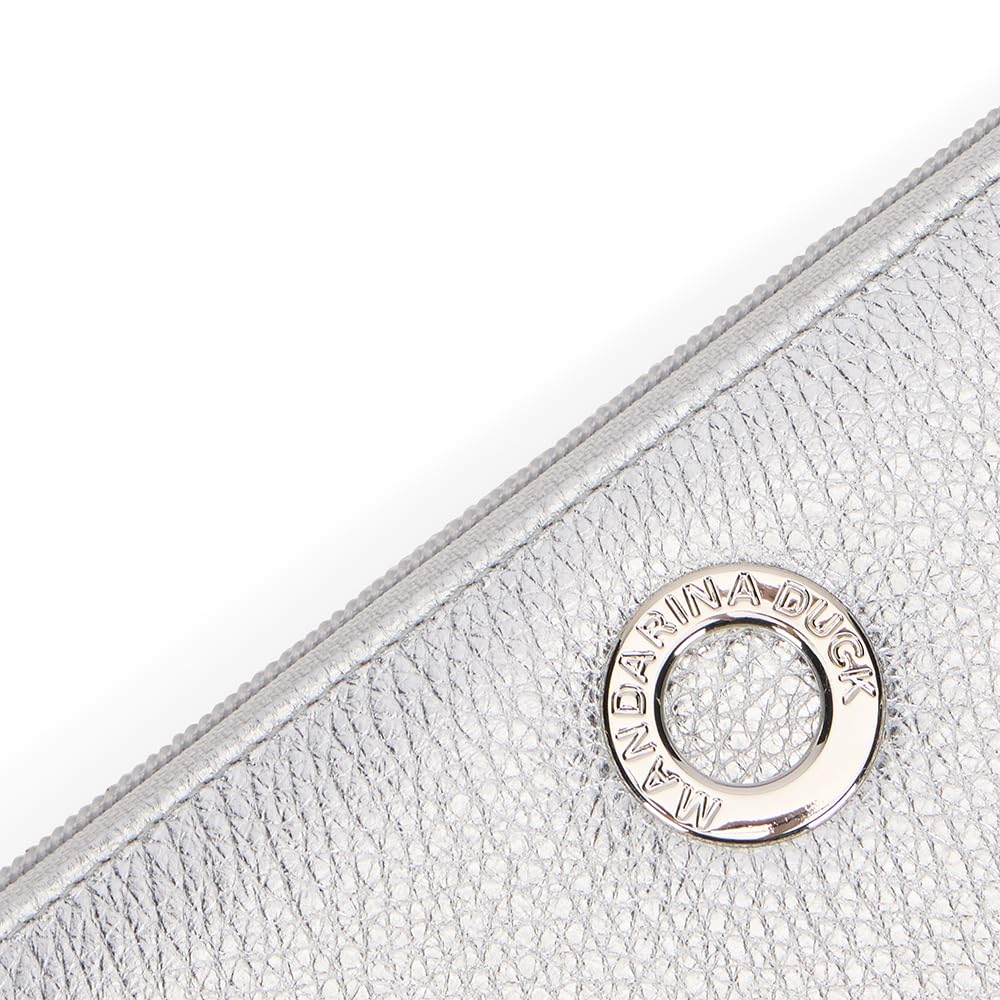 Mandarina Duck Mellow Metal Wallet, Reiseaccessoires für Damen, Einheitsgröße, Silber, Einheitsgröße