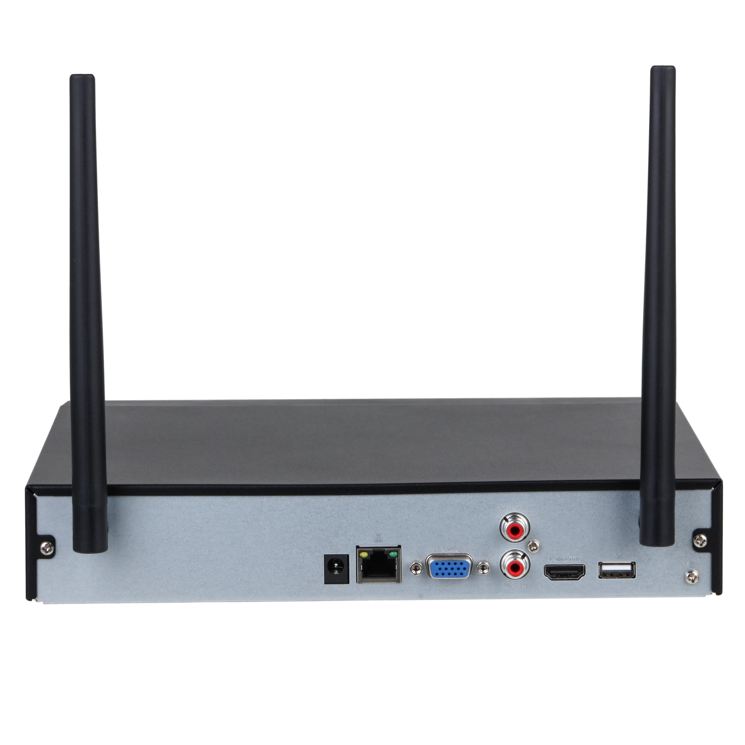 IMOU NVR 8 canali Wi-Fi. Registratore Continuo con predisposizione HDD Fino a 8Tb. Uscita Video HDMI e VGA. H.265. Portata Wi-Fi Fino a 100mt in Campo Aperto. WiFi 2x2 Mimo.