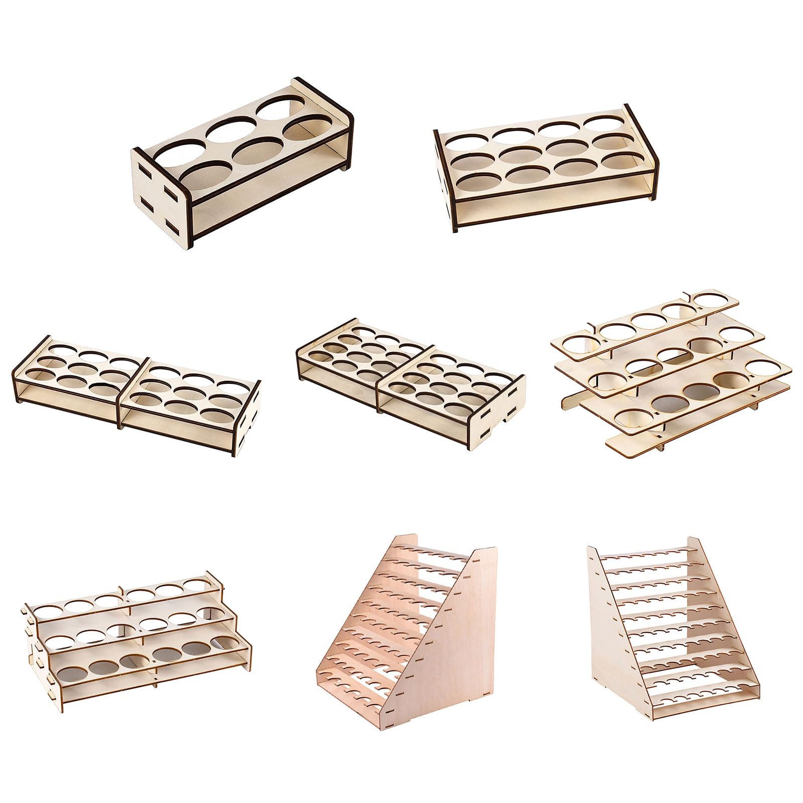 Pigmento per assemblaggio Fai-da-Te, 65 Hole Paint Rack