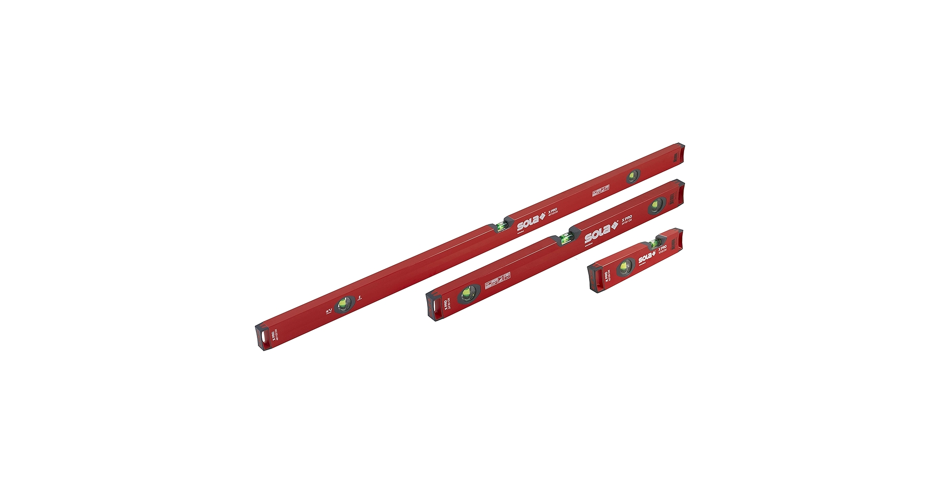 +Sola。 SOLA TPRO Torpedo Level, 9-Inch, Magnetic, Black/Red