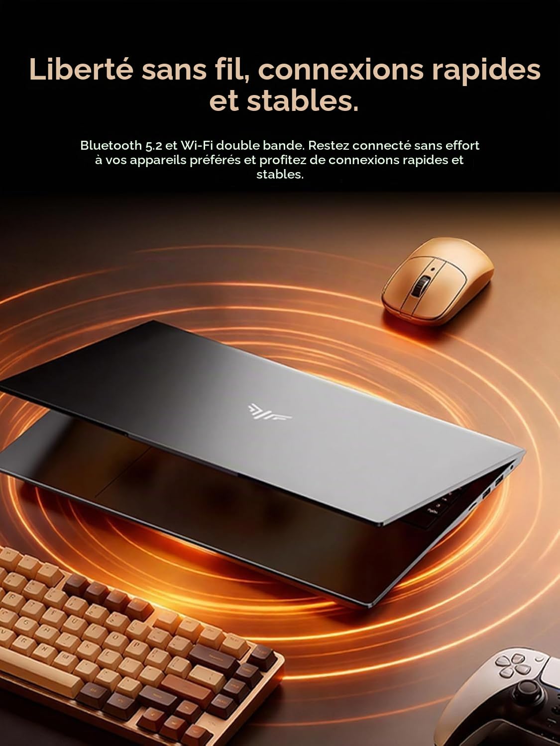15,6" Ordinateur Portable avec Ryzen R2544 jusqu'à 3,70GHz