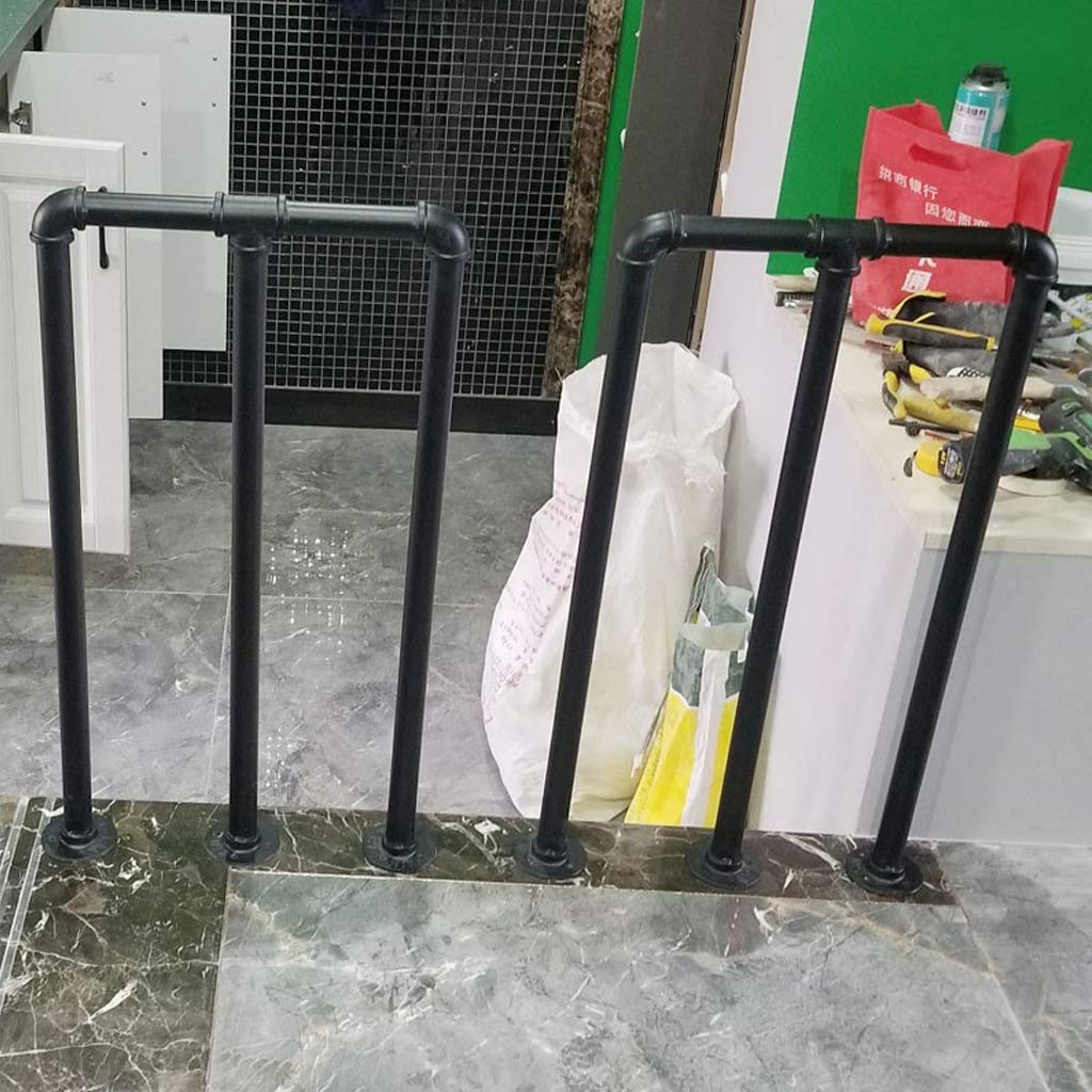 Main courante en fer forgé durable : kit complet de garde-corps architectural 55-100cm