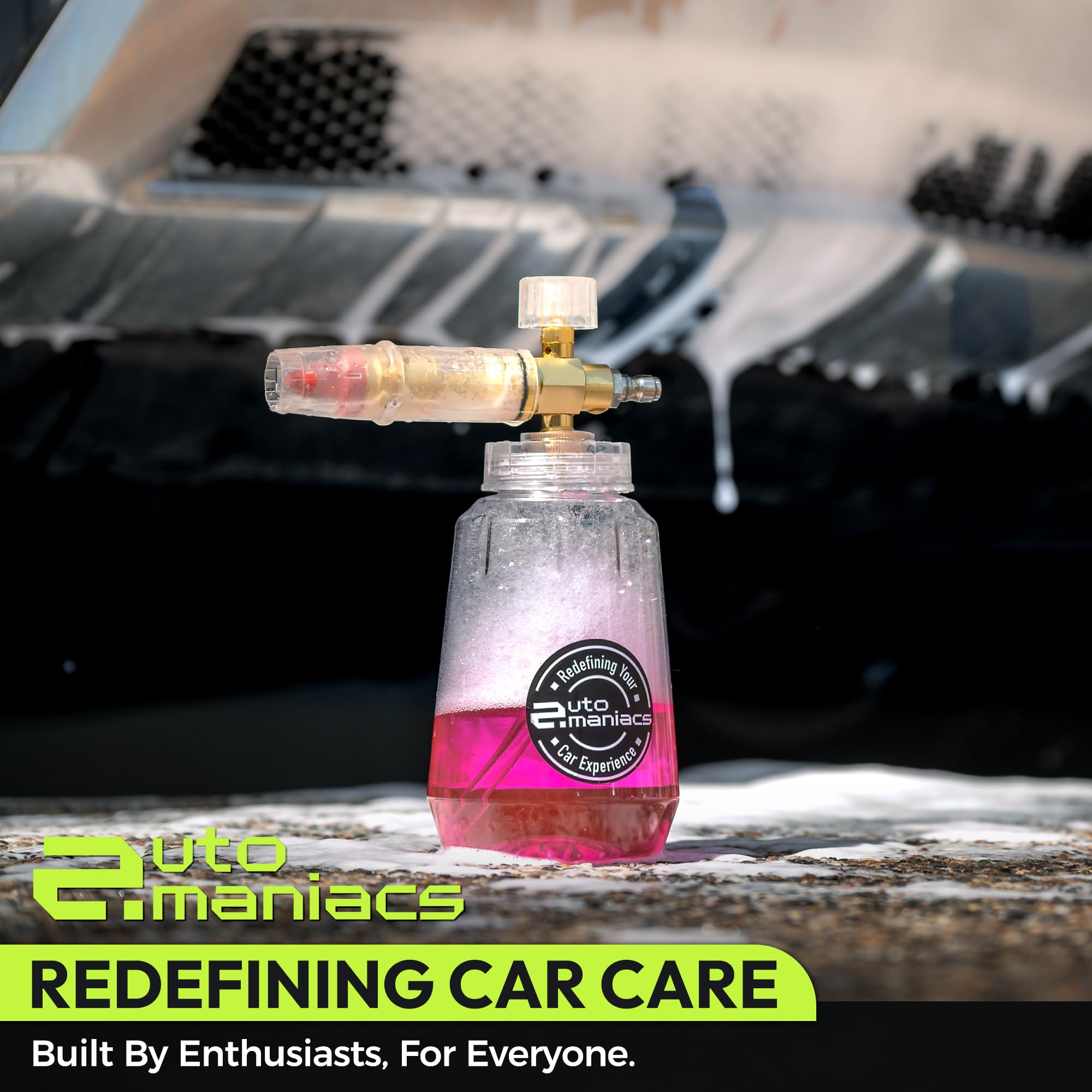 AutoManiacs Foam Cannon for Pressure Washer Not Garden Hose Adjustable Car Wash Sprayer with 1 4 Inch Quick — view 8