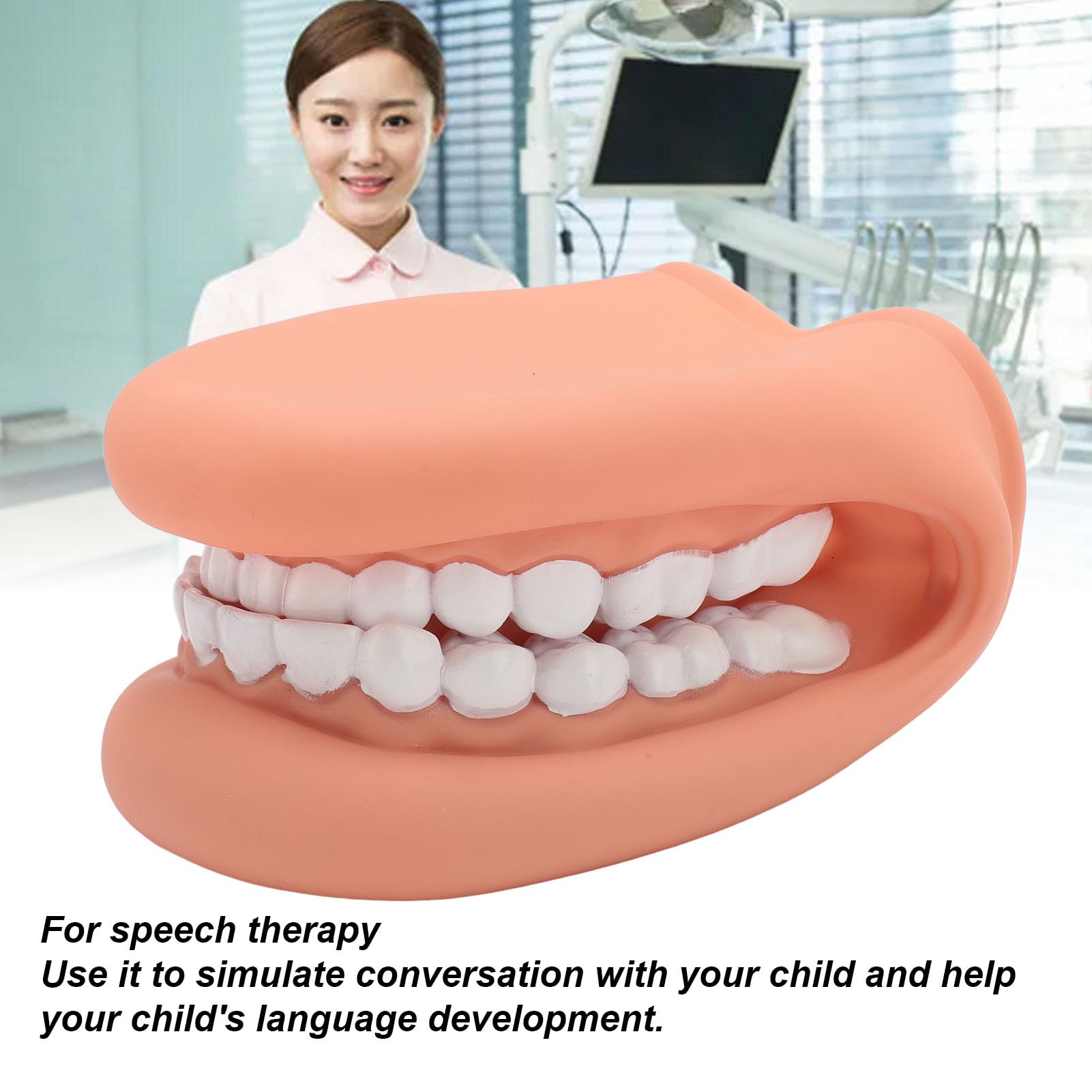 Large Mouth Hand Puppet, 28 Teeth Silicone Mouth Puppet Model with Tongue, Mouth Finger Puppet for Speech Children, Kids Teaching - Image 4