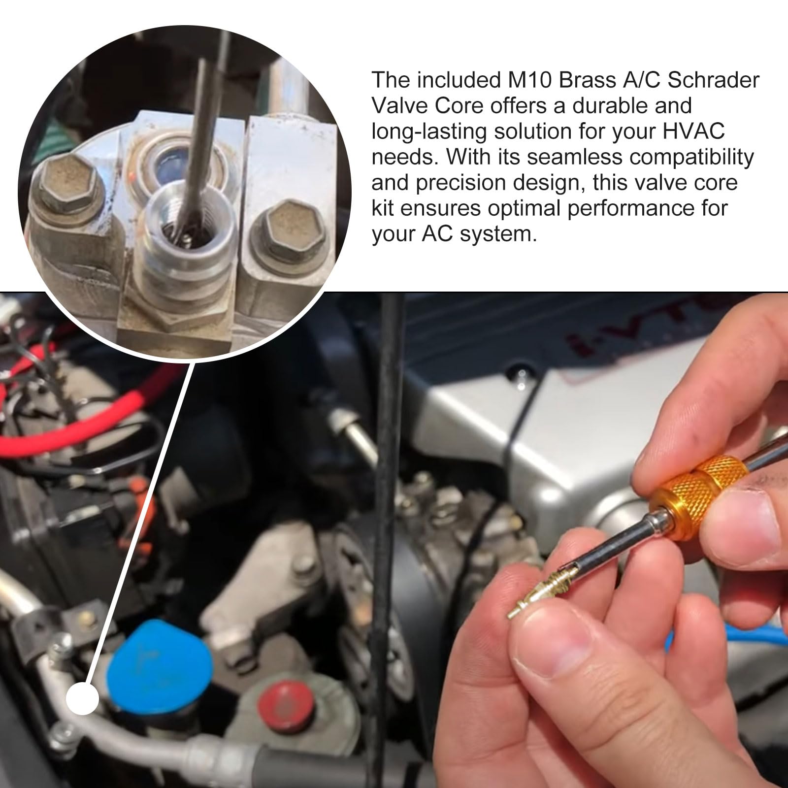 Standard M10 Brass A/C Schrader Valve Core(25-Pack) For Bas03009,mt0065,59356,gm 10245619,Chrysler 4882331,Ford 4l3z19d701a & More Vehicles