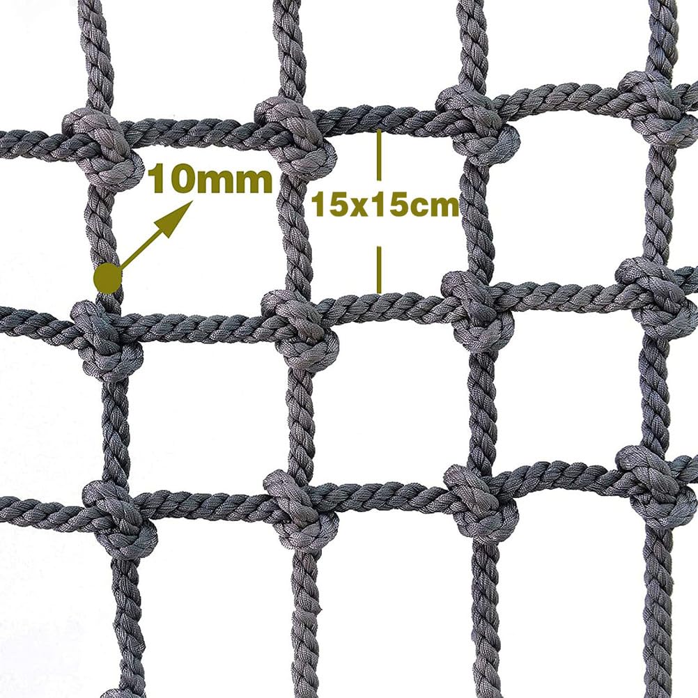 Rete da arrampicata per esterni resistente, 2 x 4 m, scala in corda per la sicurezza del parco giochi, recinzione del balcone, ideale per bambini e animali domestici, attrezzatura da gioco durevole