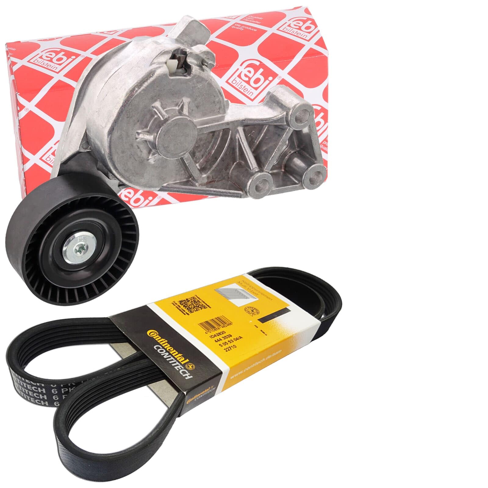 BandelOne enthält Febi Riemenspanner + Conti Keilrippenriemen passend für Golf IV Bora I
