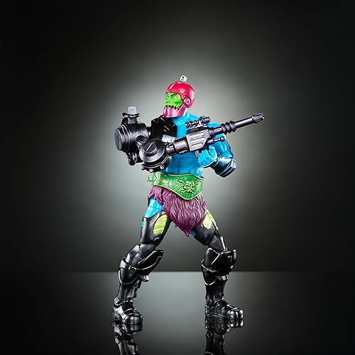 Miniatura 3 de Masters of the Universe Masterverse New Eternia Trap Jaw figura de acción, coleccionable de lujo con 30 articulaciones y múltiples accesorios,