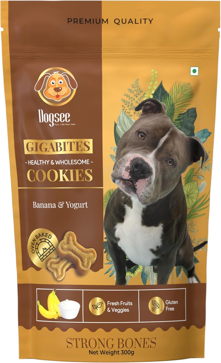 Dogsee Gigabites Banana and Yogurt Cookies for Dogs and