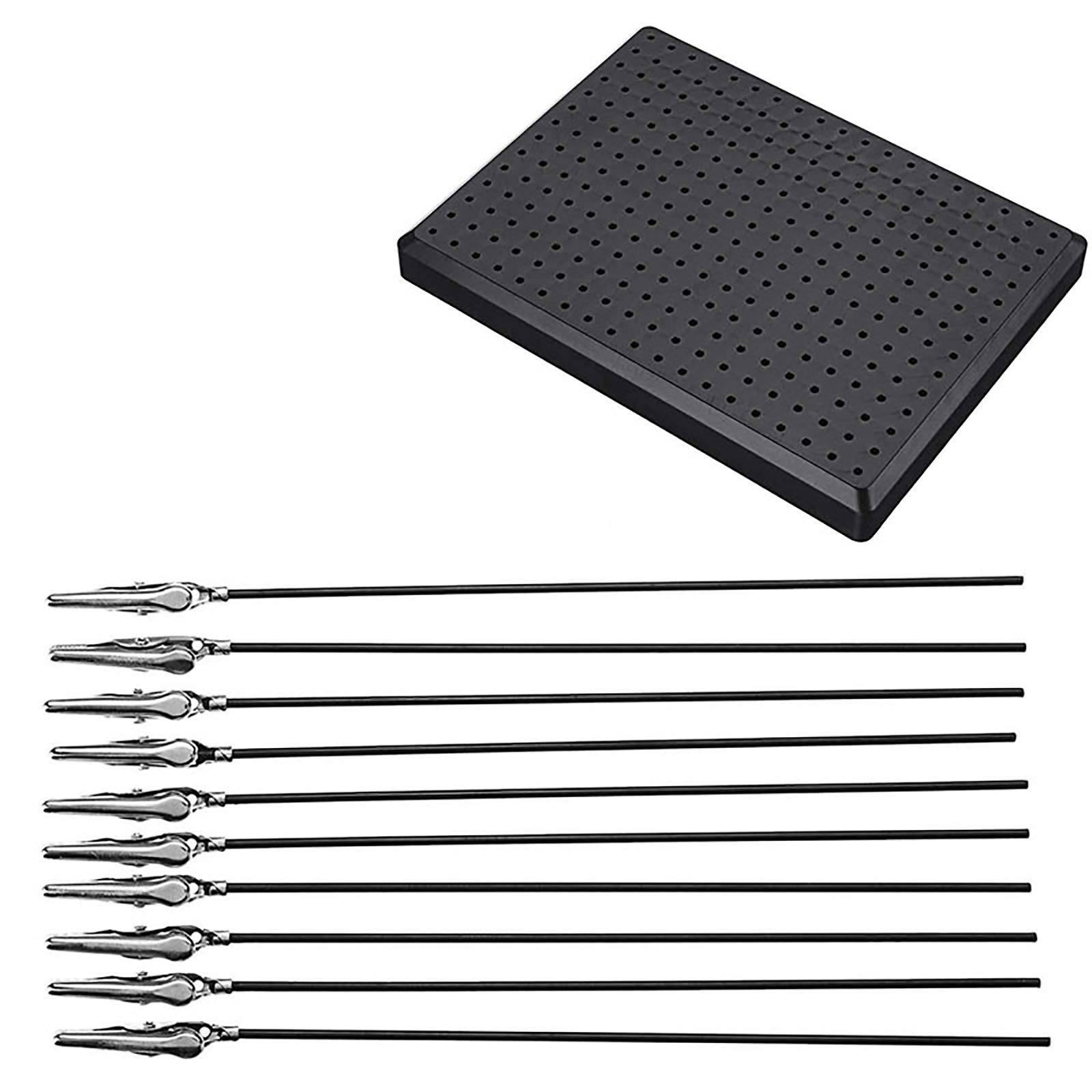 10x Krokodilklemmen 140mm - Modellbau Clips Mit Standfuß Für Airbrush