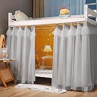 Vista 18 de Carpas Cortinas para Cama Litera Twin Individual de Dormitorio, Cortinas Opacas a Prueba de Polvo para Debajo de la Cama, Cortinas de Privacidad 2