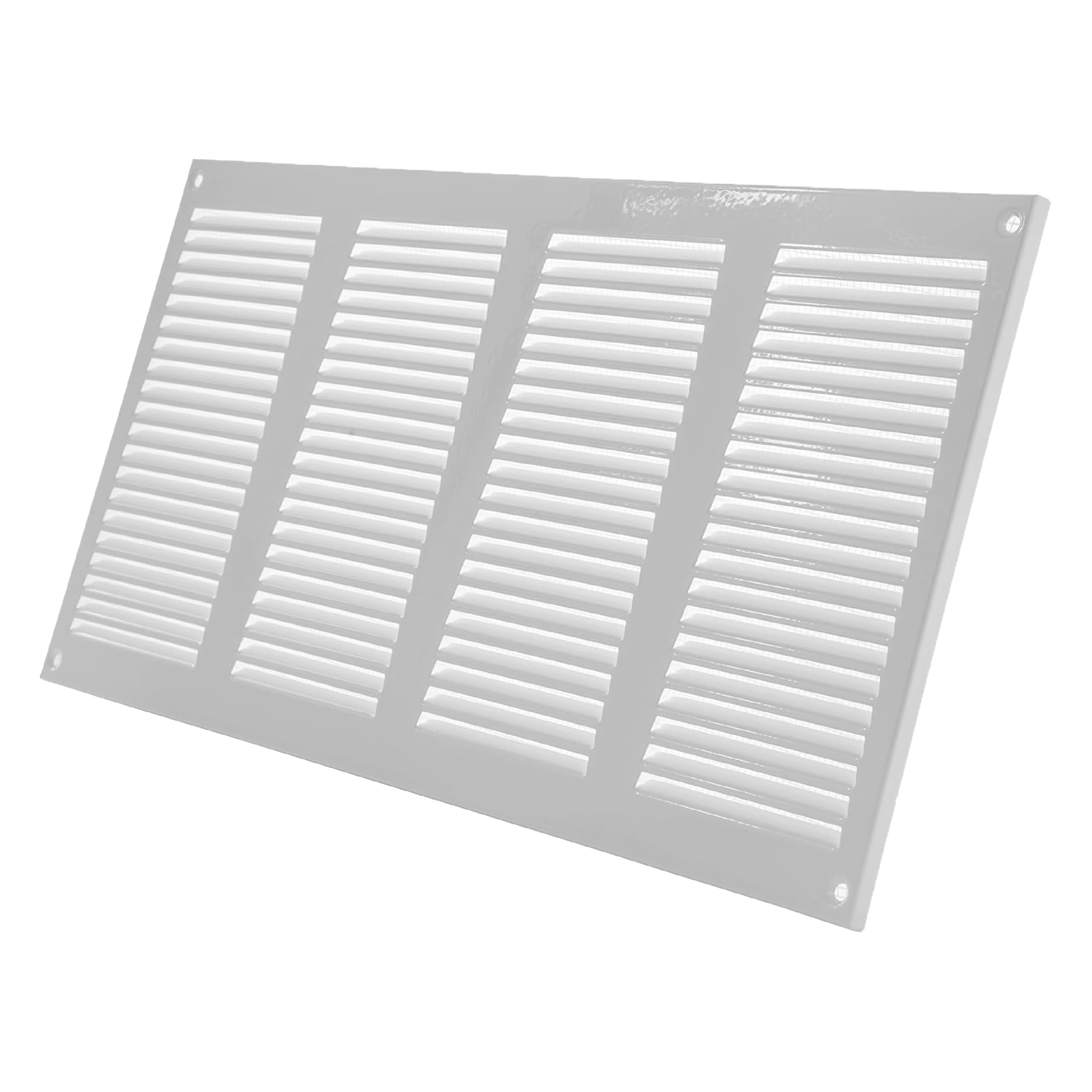 Vent Systems Copertura per sfiato dell'aria in metallo, 200 x 400 mm, colore: bianco, 20 x 40 cm, confezione da 2 pezzi