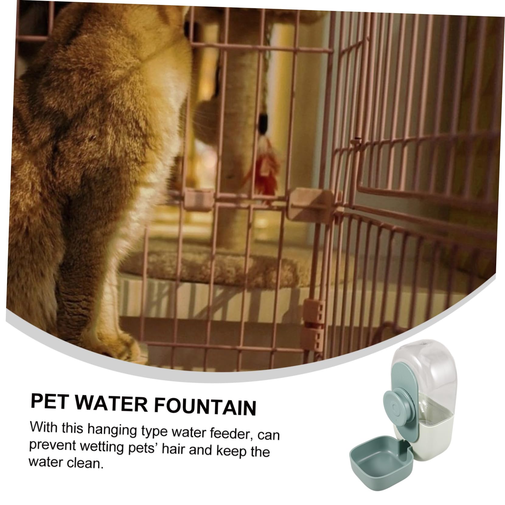 MILISTEN 2 Stück Haustier Trinkbrunnen Haustierbedarf Hunde Wasserspender Automatischer Haustier Tränker Automatischer Futterspender Katzen Wasserspender Futterschale Für Katzen