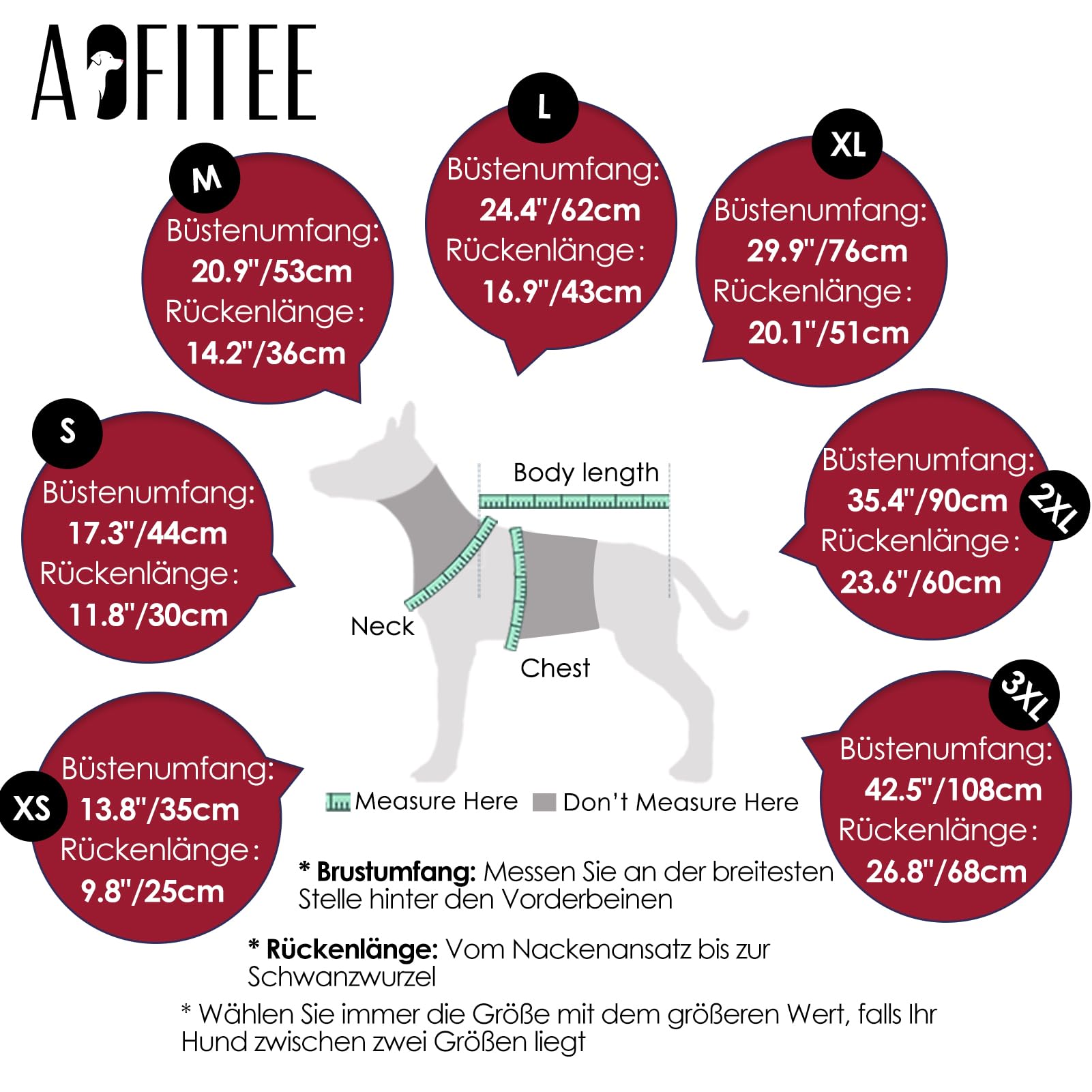 AOFITEE Hundemantel Winter, Wasserdicht Warme Hundejacke Wintermantel für Große Hunde, Reflektierend Hunde Wintermäntel mit Geschirr, Reißverschluss, Warme Outdoor Hundebekleidung für Kaltes Wetter