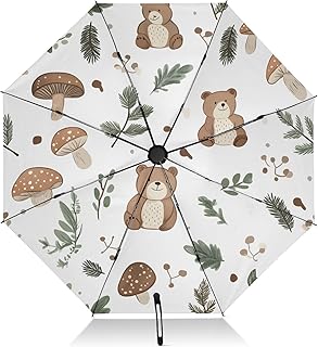 Folding Umbrella Automatic Open Close Compact Travel Umbrella, Sun Umbrellas Inverted Umbrellas for Rain Windproof UV Protection