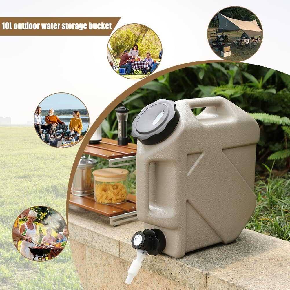 Orgone Water Storage Containers Camping Water Container Portable Water Tank with Faucet Camping Bucket