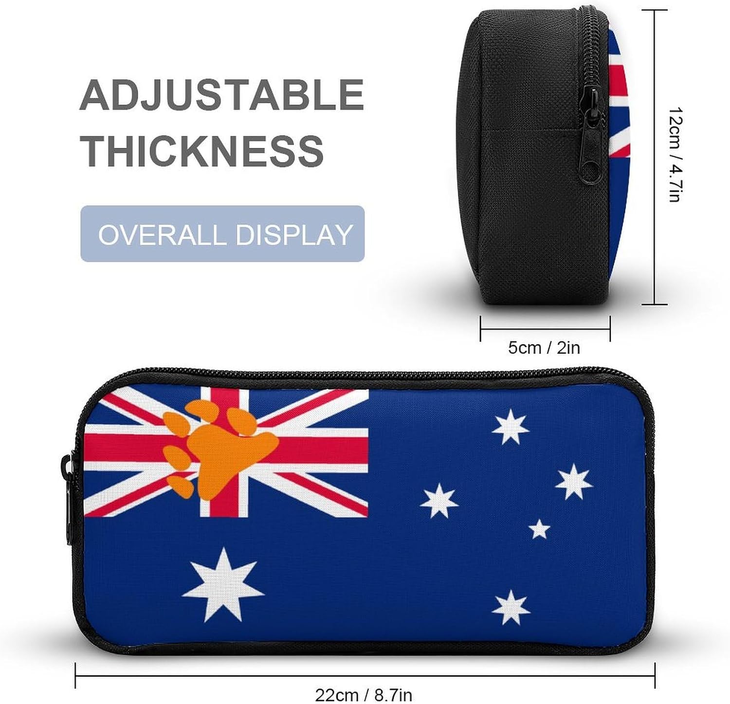 Bear Proud Flag of Australia Travel Cosmetic Bag Makeup Bag image 2