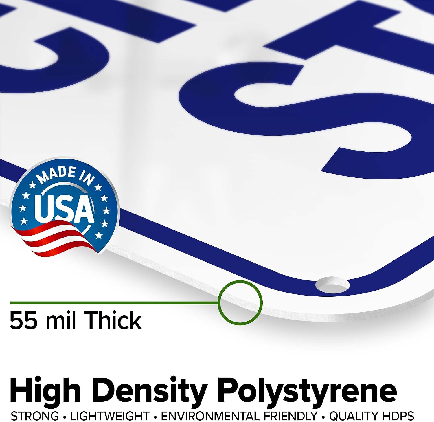 Pool Chemical Storage Sign, 18x24 Inches, 55 mil thick HDPS (high density polystyrene), Made in USA by My Sign Center