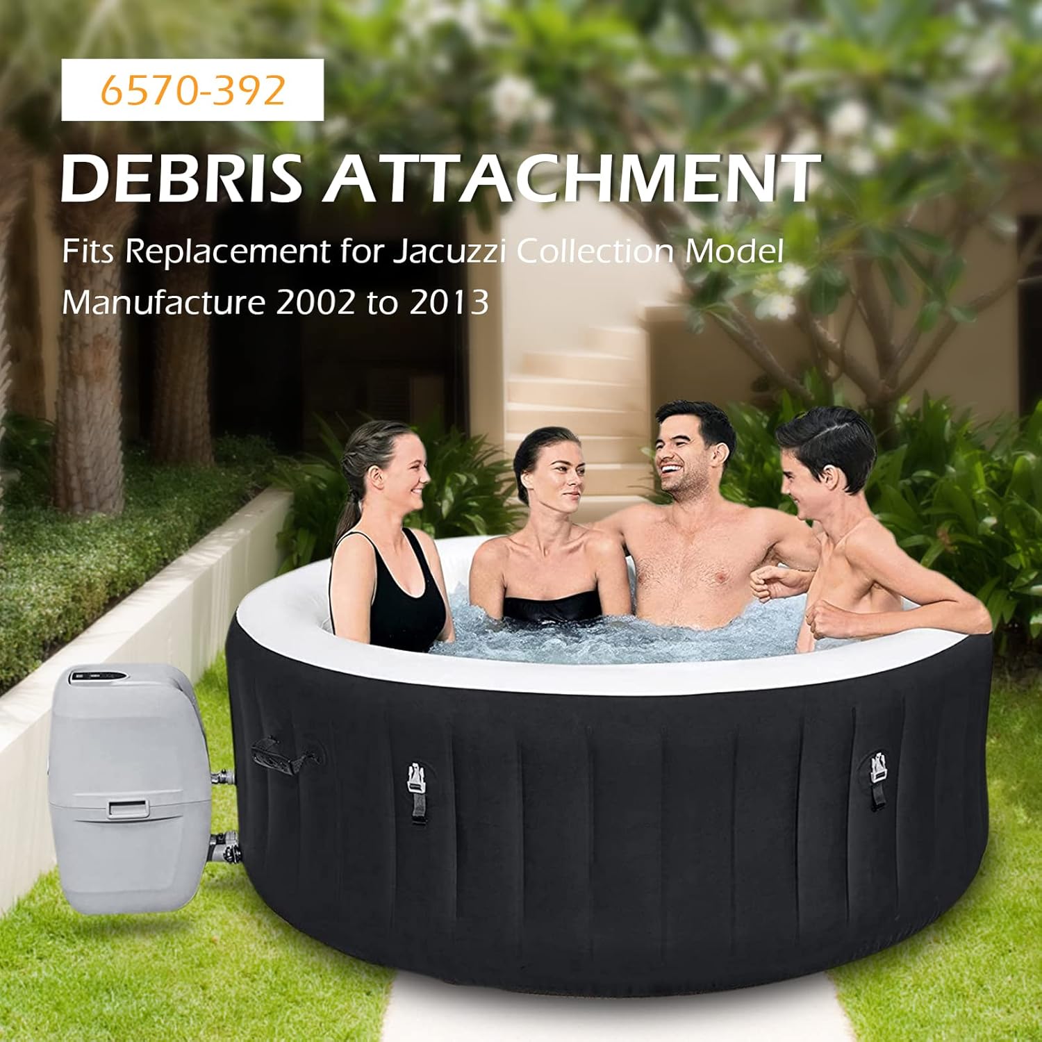 6570-392 Debris Attachment Replacement for Jacuzzi Hot Tub Parts Fits Collection Model Manufacture 2002 to 2013(2 Pack)
