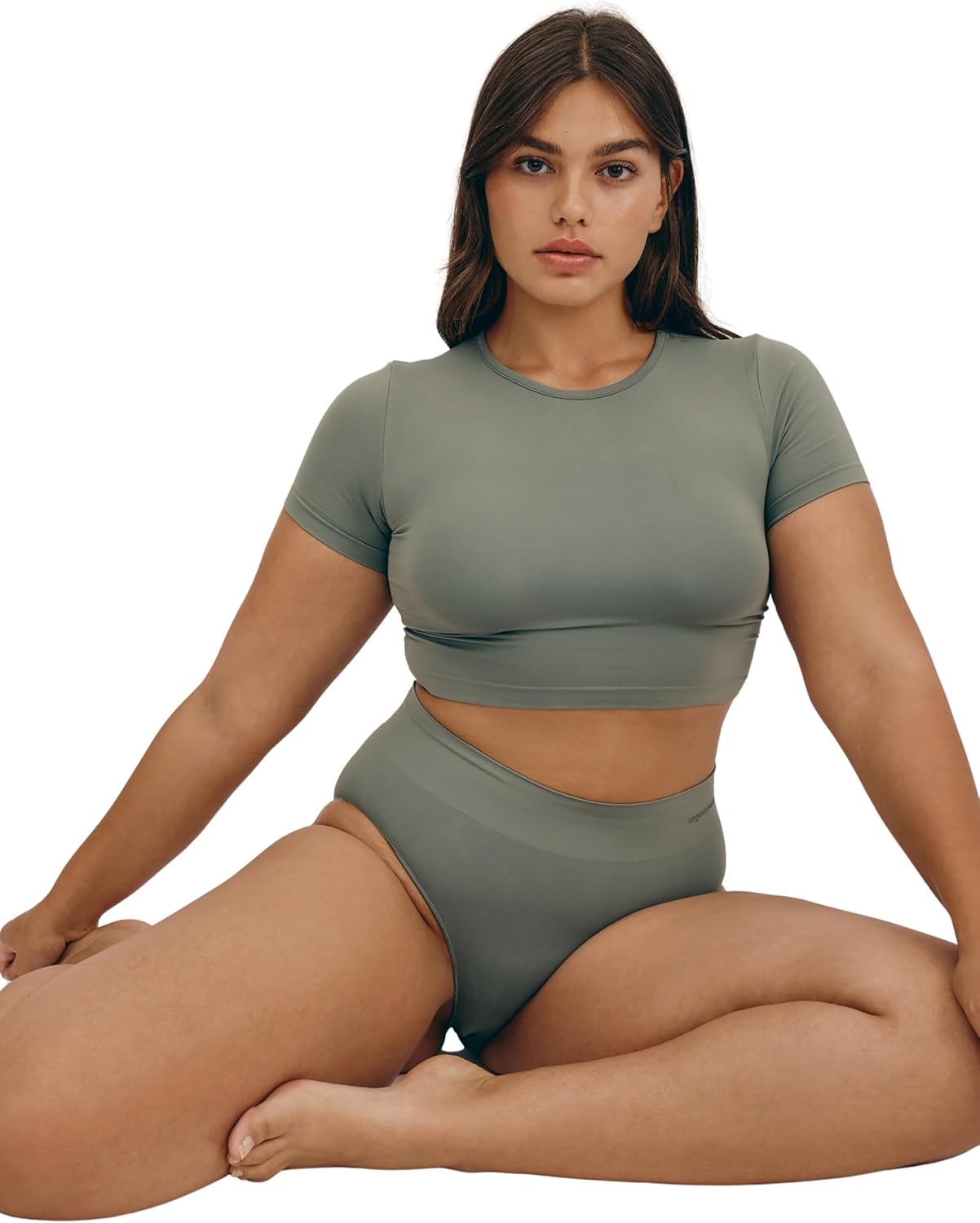 Organic Basics Women's Smooth Crop Short Sleeve Tee - Image 3