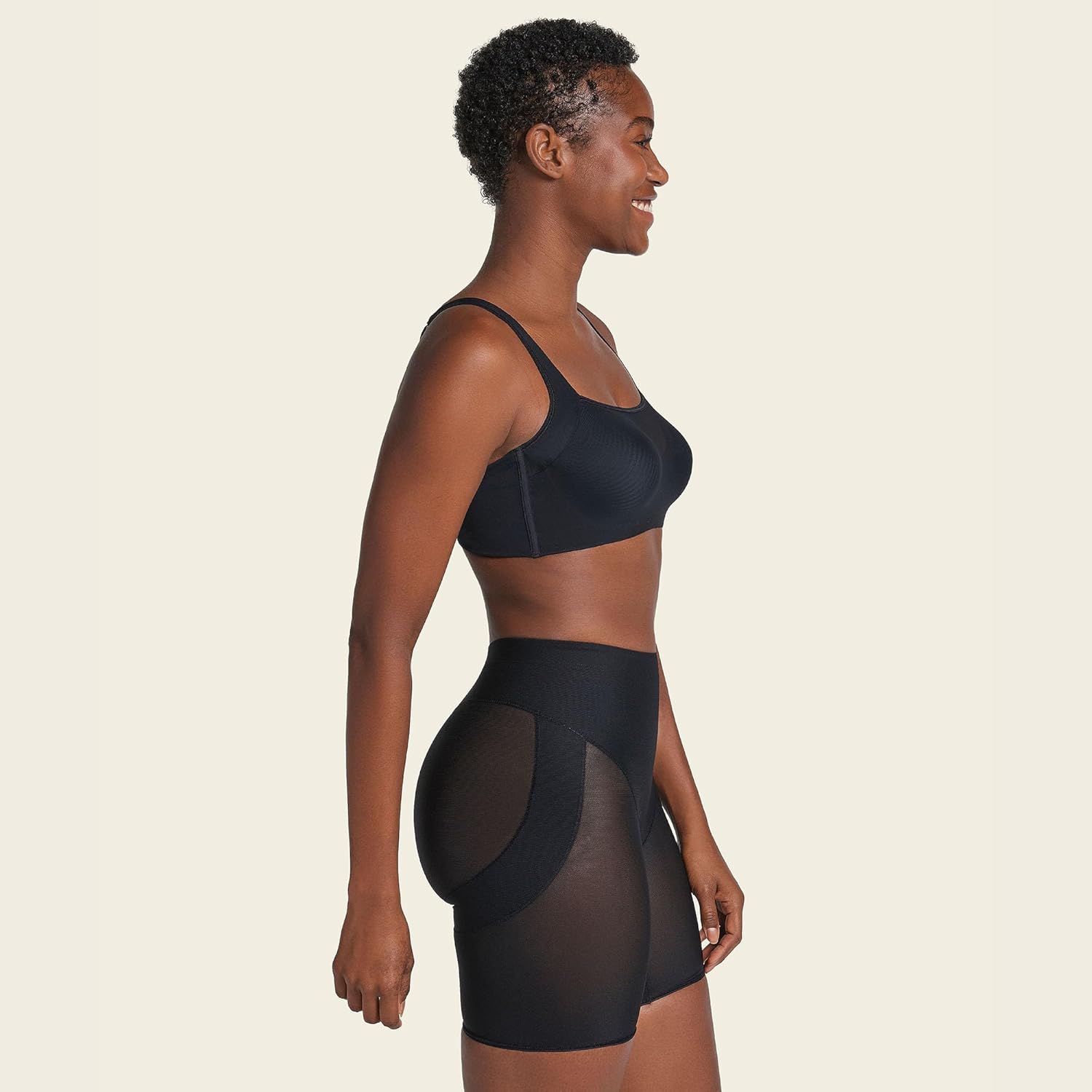 Leonisa PowerUp Shapewear Shorts for Women, Firm Compression Butt Lifter Shaper Shorts, High Waist Tummy Control - Image 5