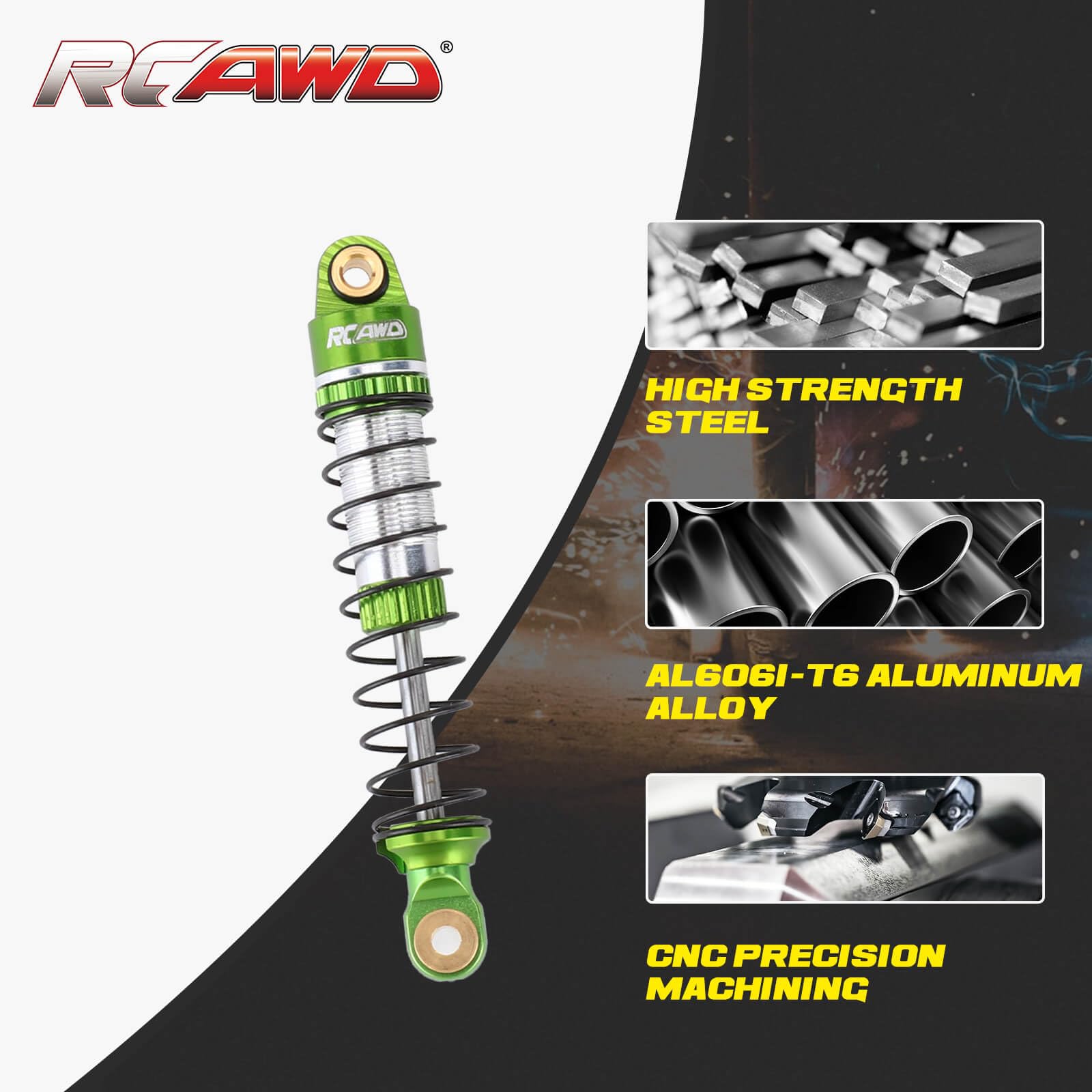 Amazon.com: RCAWD Lengthen FX118 Shocks 58MM Oil Type for 1/18