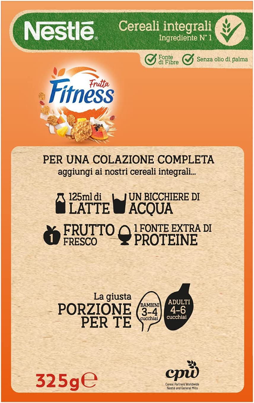 6x Nestlé Cereali Fitness Frutta Cerealien ganze Körner Jetzt mit Cranberries