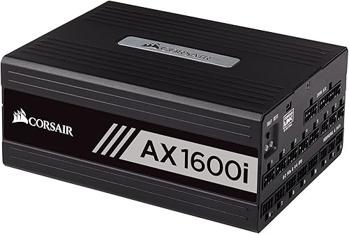 Miniatura 2 de Corsair Serie AXi, AX1600i, 1600 vatios, certificado 80+ titanio, totalmente modular, fuente de alimentación digital (CP-9020087-NA)