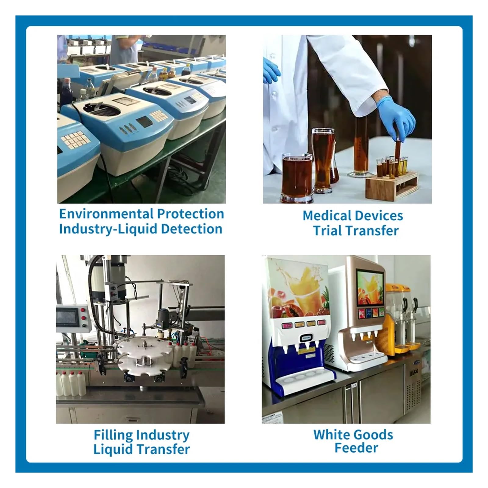 Pompa for liquidi a Membrana KLLP1000 da 900-2000 ml/min 12V 24V BLDC 6000H Liquido 0.3Mpa for analisi e riempimento di Laboratorio(KLLP1000-E-A-B12)