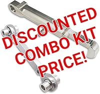 Vista 2 de Compatible con Versys 1000 2012-2018 Kit combinado de descuento con soporte ajustable y enlaces de reducción