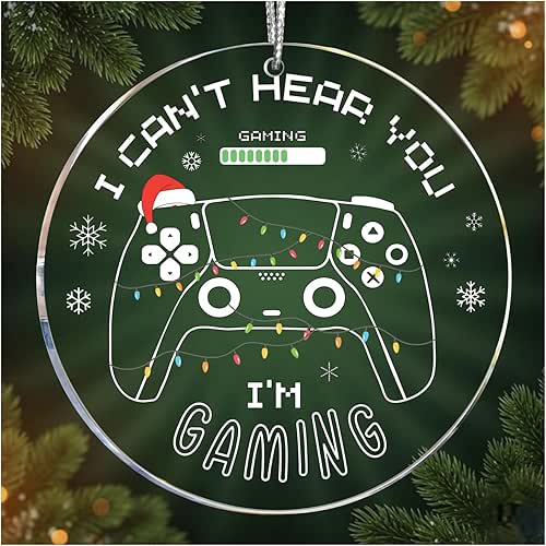 Video Game Christmas Ornaments 2025, Gaming Ornaments for Christmas Tree,