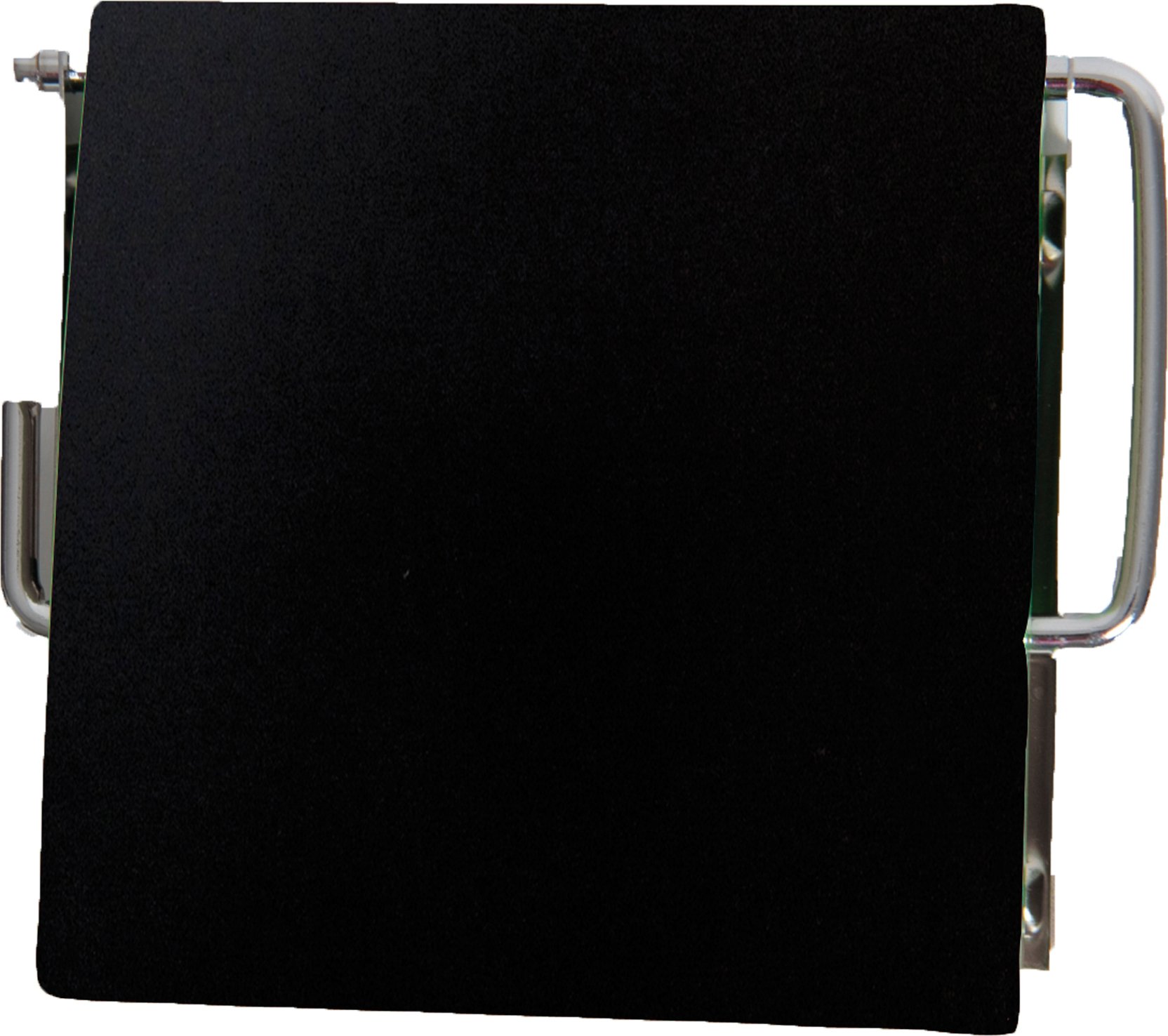 EVIDECO6705108 Wall Mounted Bathroom Toilet Tissue One Roll Dispenser Finish: Black