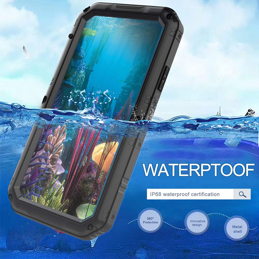 Capas para iPhone XR da Mangix, à prova d'água com tela de vidro