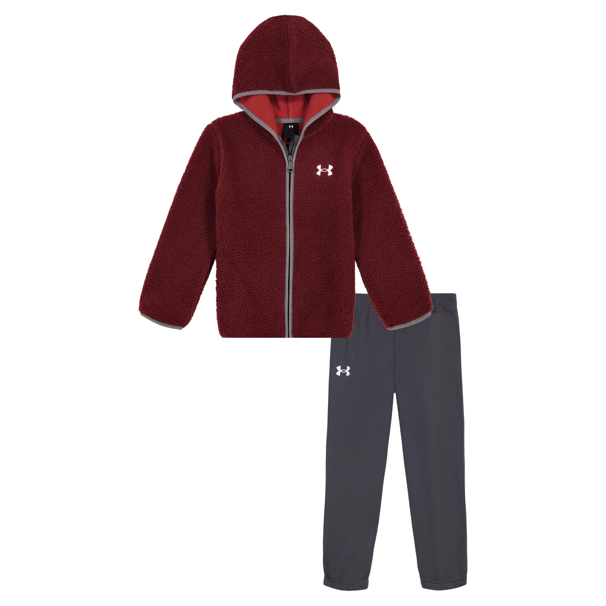 Under Armour Boys' 2-Piece Hoodie Set, Full Zip Sweatshirt and Fleece Pants