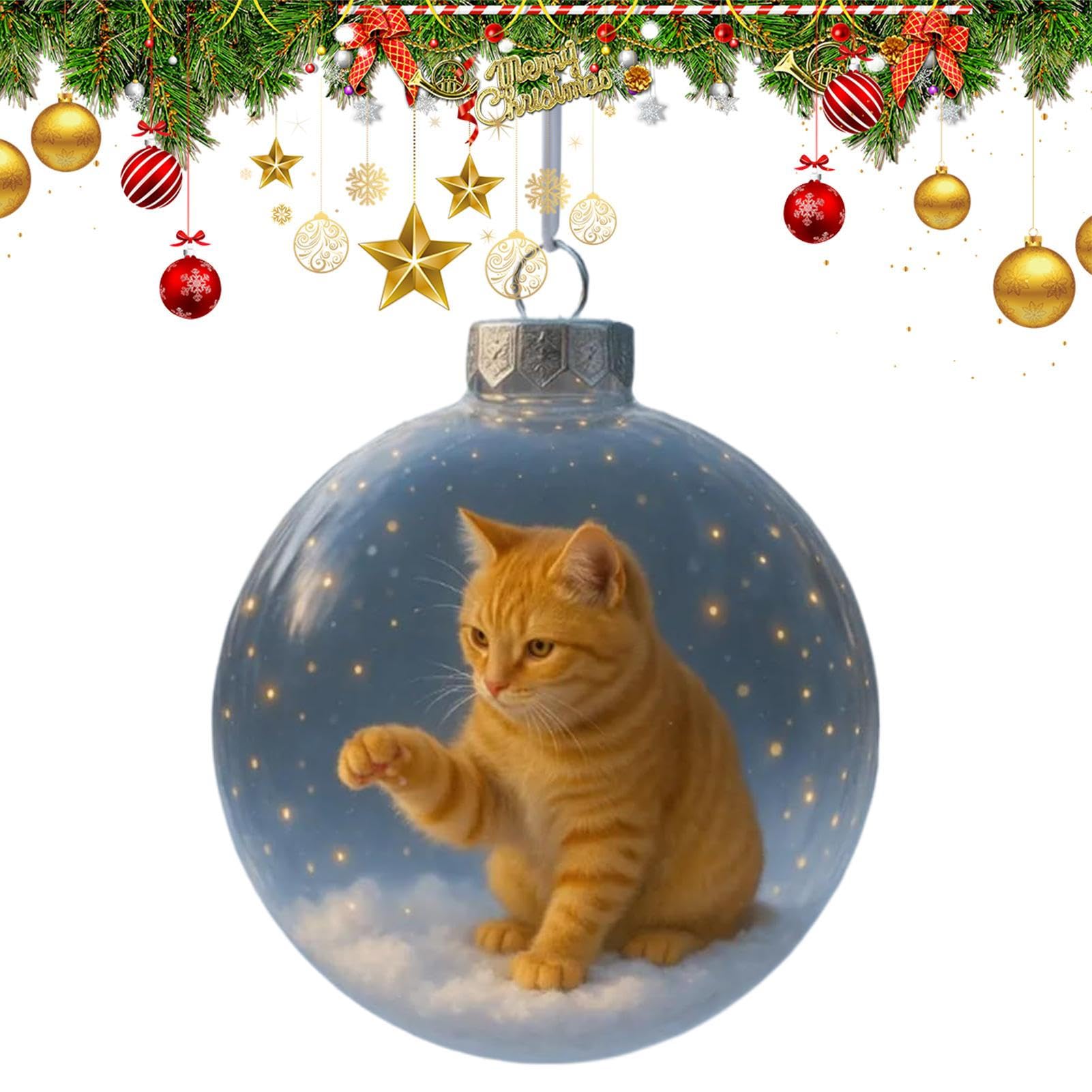 Pendentif boule de chat arbre de Noël, cadeau idéal pour charme intérieur