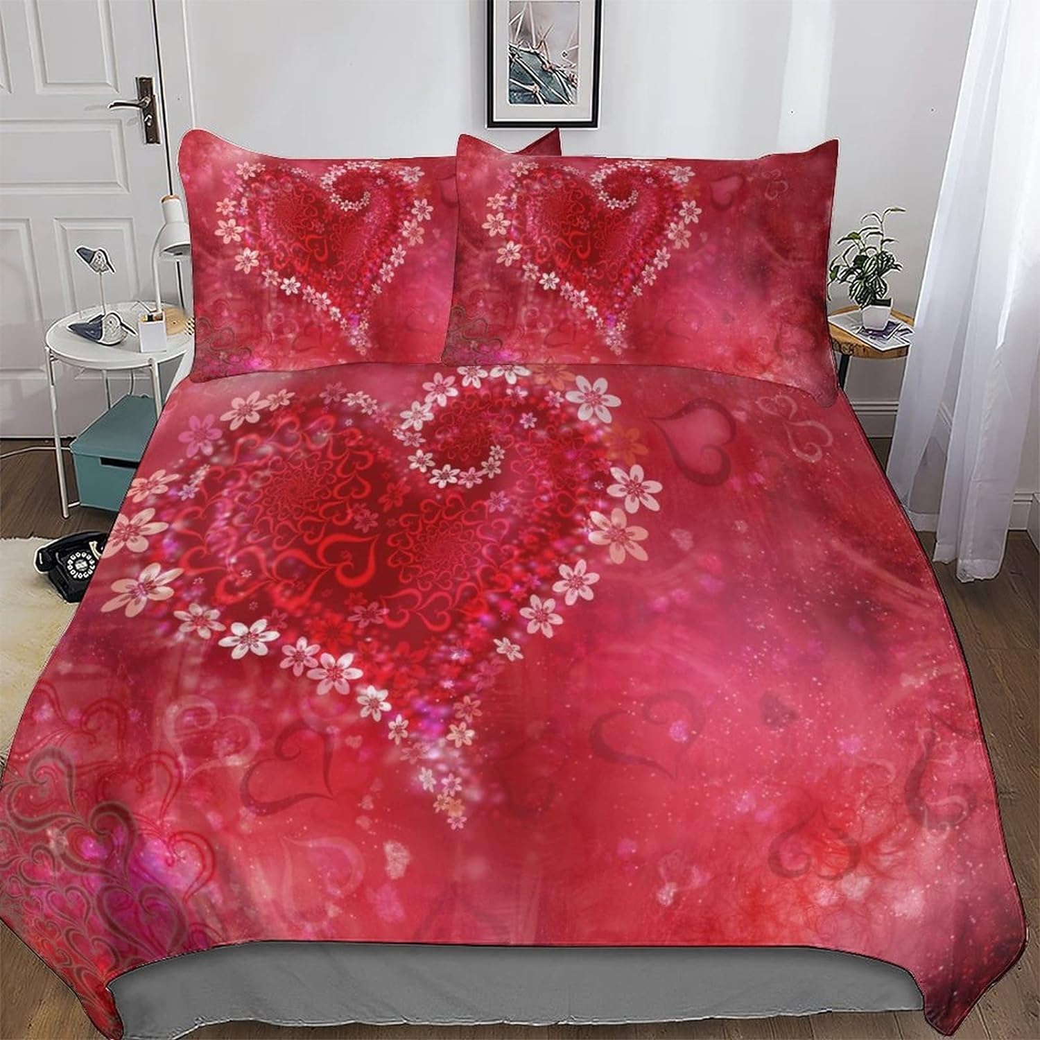 Parure de lit 90x190 enfant rose en microfibre douce avec housse de couette 1 personne