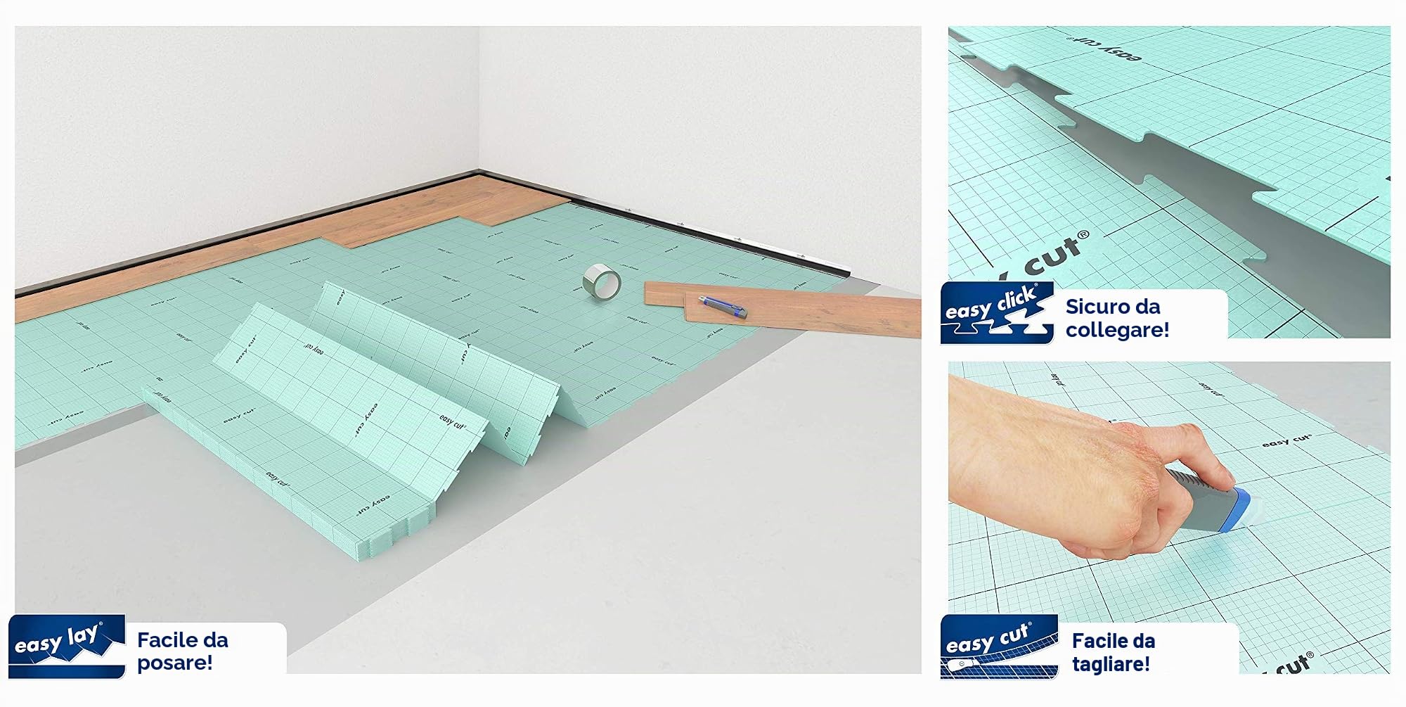 SELITAC 3 mm - Sottofondo per pavimento laminati e parquet (10,63 m²)