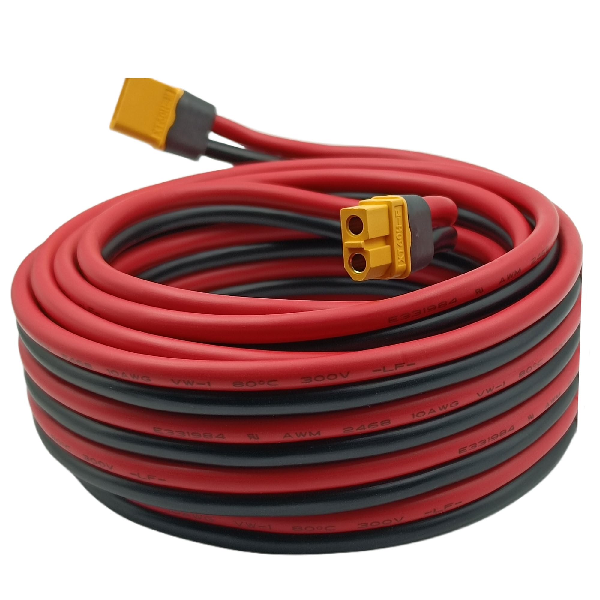 XT60 Verlängerungskabel 10AWG XT60 Verlängerung Stecker auf Buchse Kompatibel für EcoFlow Powerstation （10AWG 5M