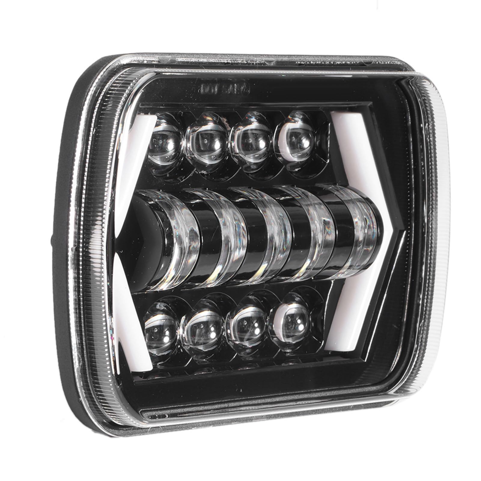 Qiilu Faros Delanteros LED de Trabajo led Faro LED de Coche Impermeable Off-road Foco para Moto ATV SUV Tractor Camión Barco de 5x7 Pulgadas con Cuadrada Haz Alto Bajo Apto para G3d109
