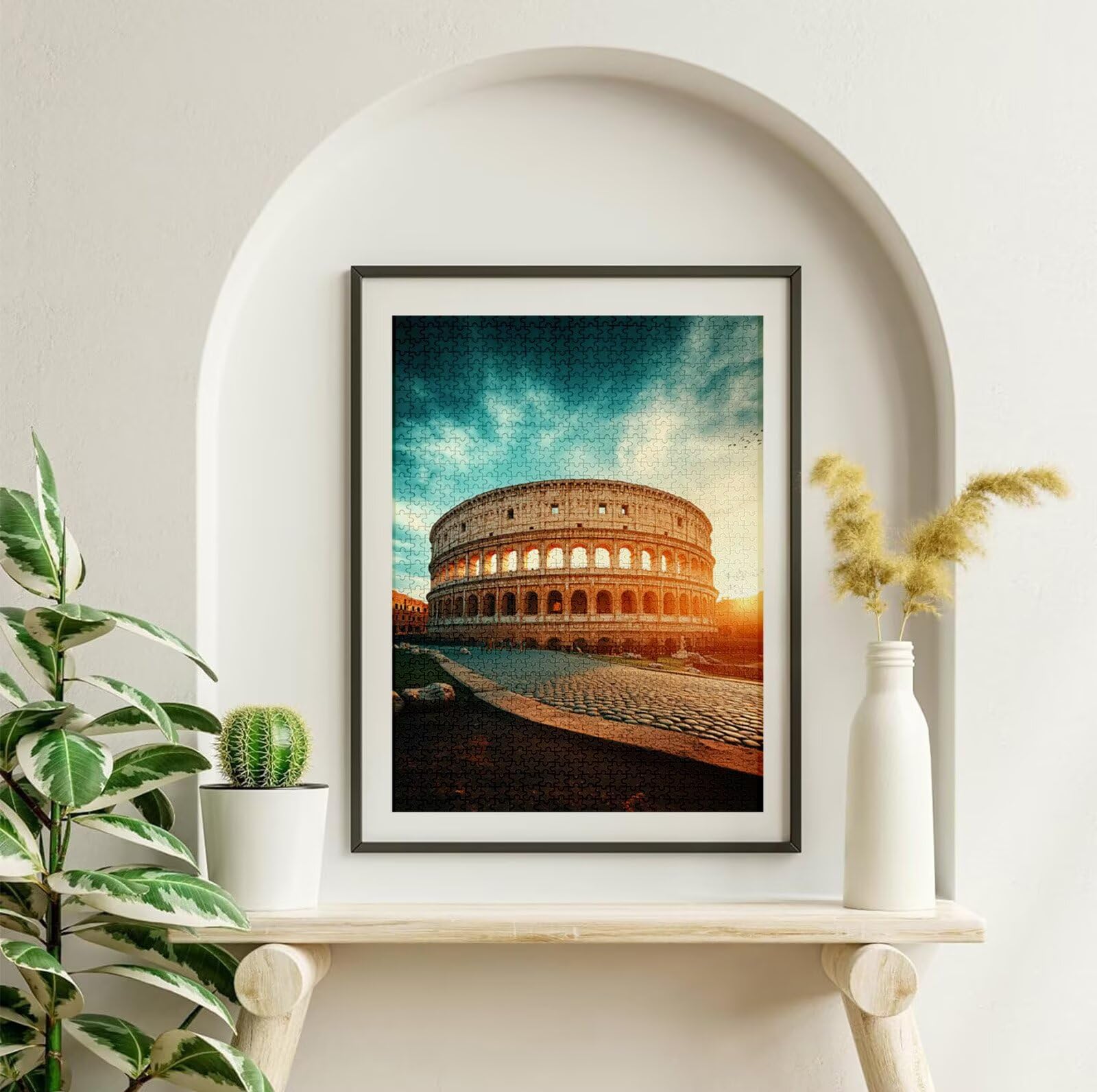 Puzzle 4000 Pièces Rome, Puzzle 4000 Pièces Adultes et Enfants, Puzzles Bois avec Une Boîte d'emballage Exquise, Jeu Éducatif Puzzles Colisée, Noël Decoration Maison, Cadeau Femme, Cadeau Homme H-4510