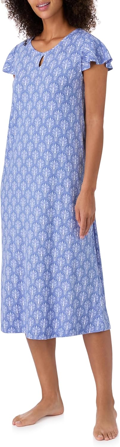 Tommy Bahama - Women's Long Nightgown, Short Sleeve Stretch Jersey Maxi Dress for Sleep or Lounge - Image 2